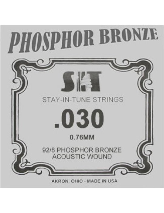Cuerda Guitarra Acústica Phosphor Bronze SIT .030B