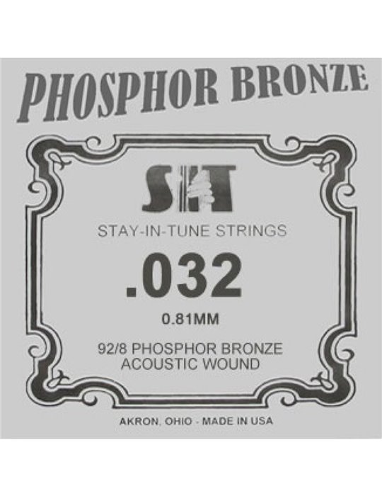 Cuerda Guitarra Acústica Phosphor Bronze SIT .032B