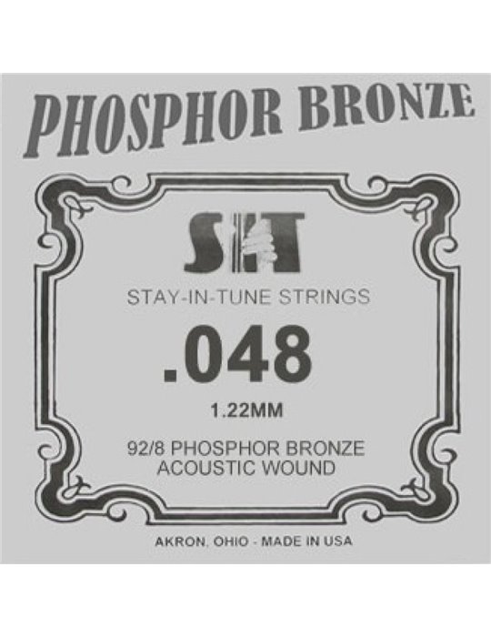 Cuerda Guitarra Acústica Phosphor Bronze SIT .048B