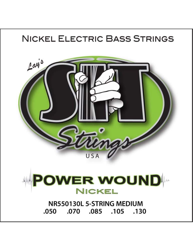 Juego 5 Cuerdas Bajo SIT Powerwound NR550130L 050-130