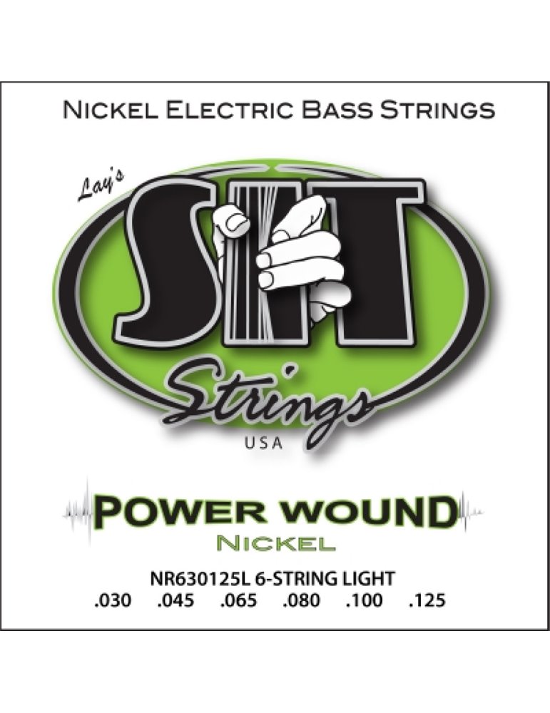 Juego 6 Cuerdas Bajo SIT Powerwound NR630125L 030-125
