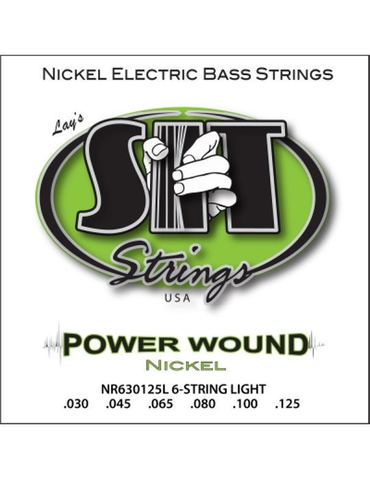 Juego 6 Cuerdas Bajo SIT Powerwound NR630125L 030-125