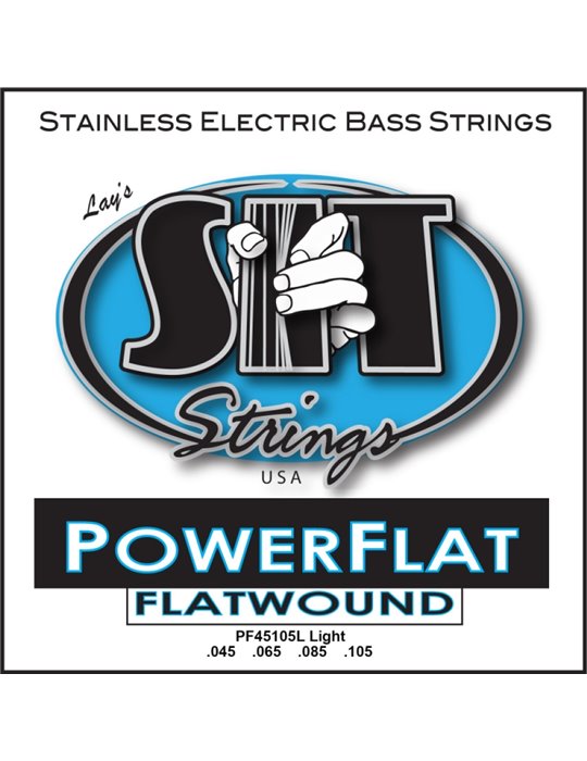 Juego Cuerdas Bajo SIT Powerflat PF45105L 045-105