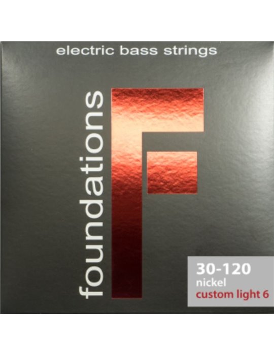 Juego 6 Cuerdas Bajo SIT Foundation Nickel FN-630120L 030-120