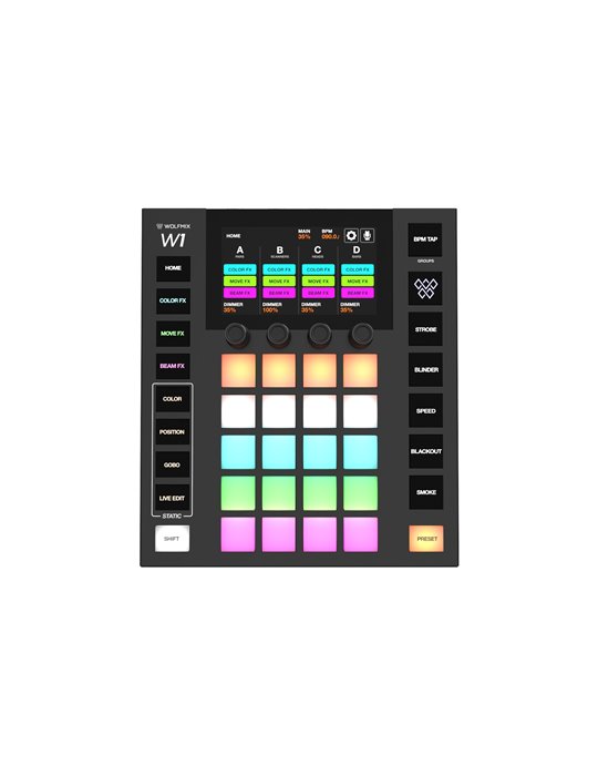 Controlador de iluminación DMX Wolfmix W1 MK2