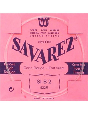 Cuerda Savarez Clásica 2a Carta Roja 522-R
