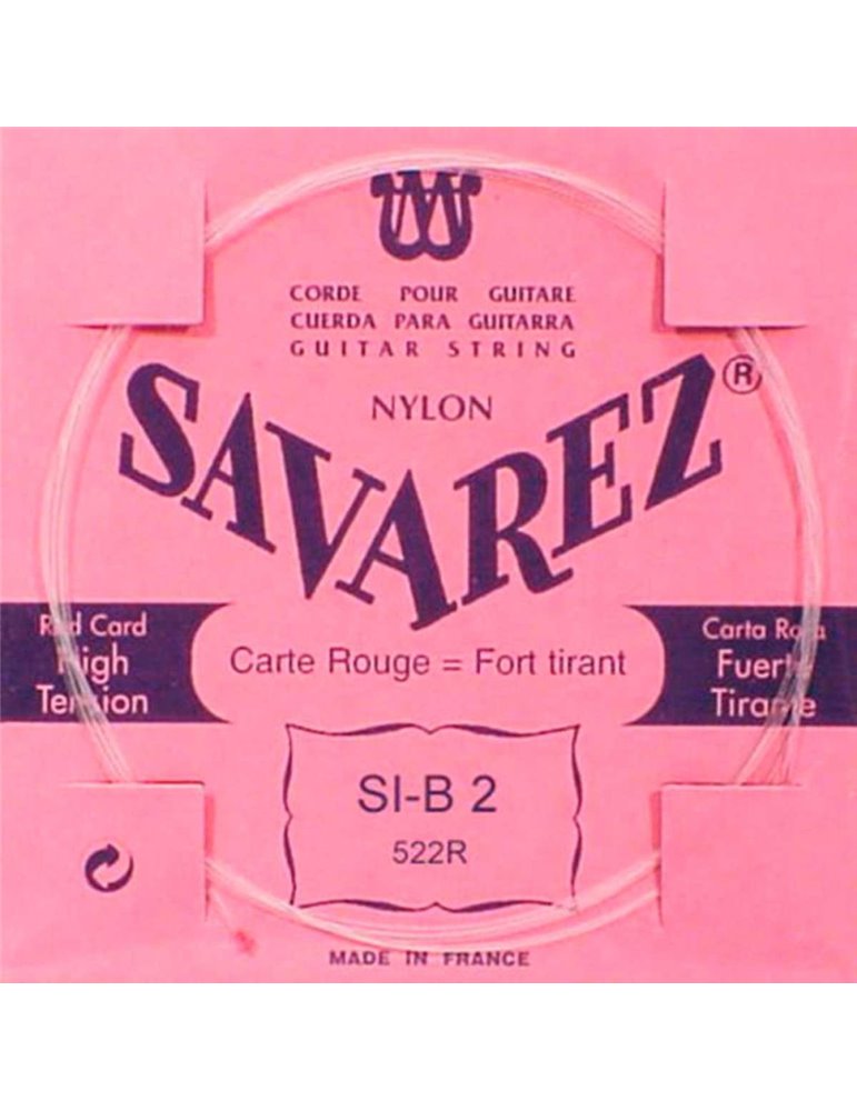 Cuerda Savarez Clásica 2a Carta Roja 522-R