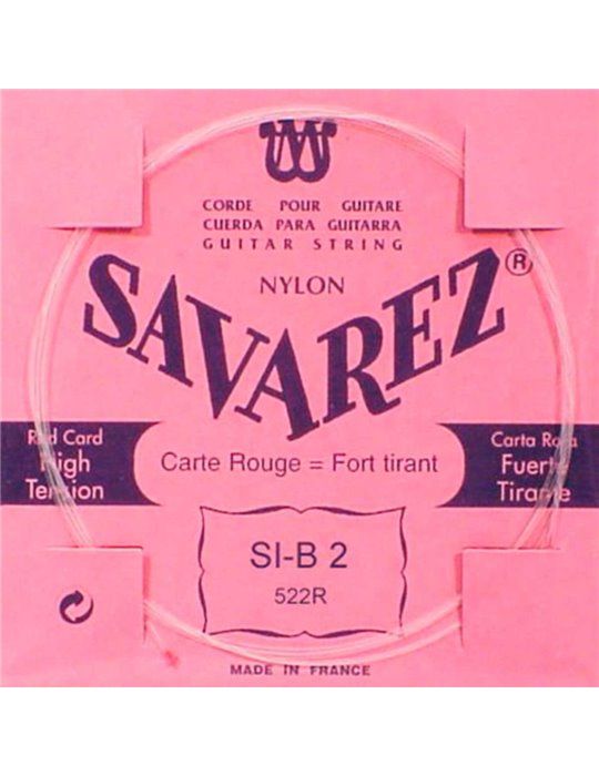 Cuerda Savarez Clásica 2a Carta Roja 522-R