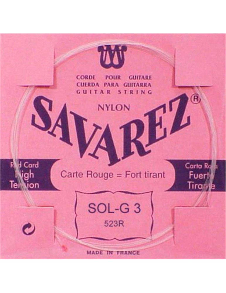 Cuerda Savarez Clásica 3a Carta Roja 523-R
