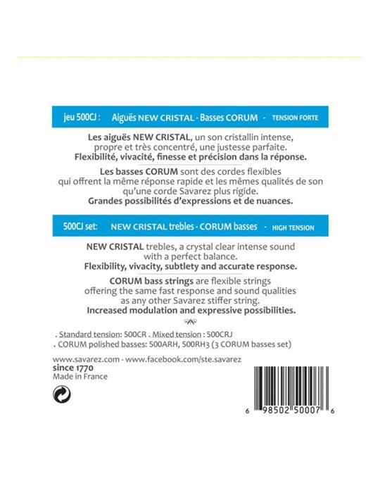 Juego Savarez Clásica New Cristal Corum 500-CJ