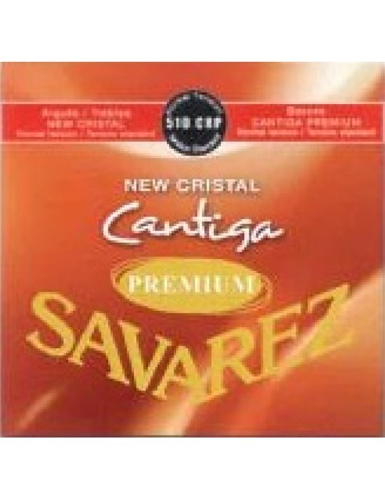 Juego Savarez New Crystal Cantiga Premium Roja Clasica 510-CRP