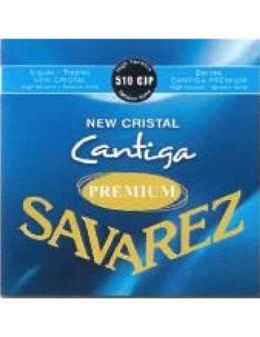 Juego Savarez New Crystal Cantiga Premium Azul Clasica 510-CJP