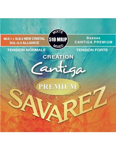 Juego Savarez New Cristal Cantiga Premium Roja/Azul Clasica 510-MRJP