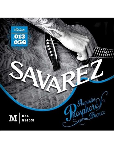 Juego Cuerdas Guitarra Acústica Savarez A140M Phosphore Bronze 013-056