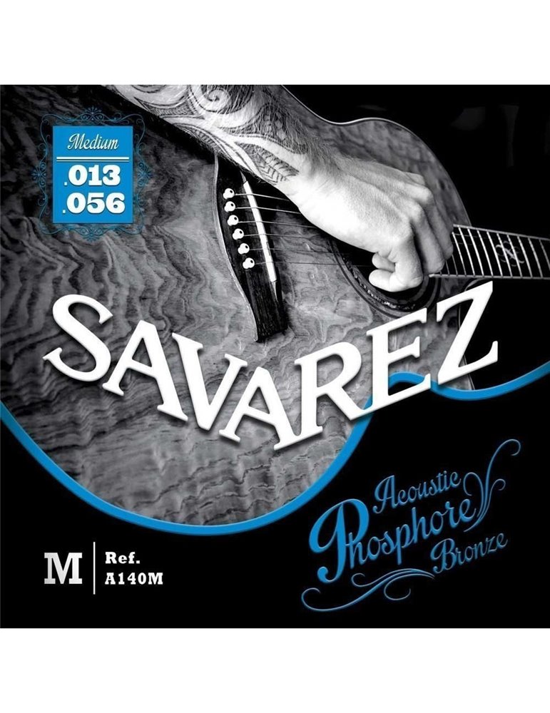 Juego Cuerdas Guitarra Acústica Savarez A140M Phosphore Bronze 013-056