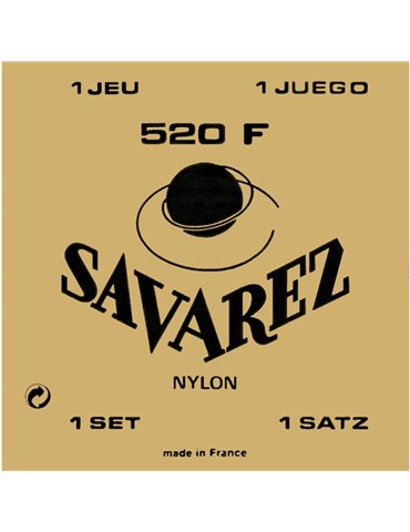 Juego Savarez Clásica Carta Roja 520-F (3ª entorchada)