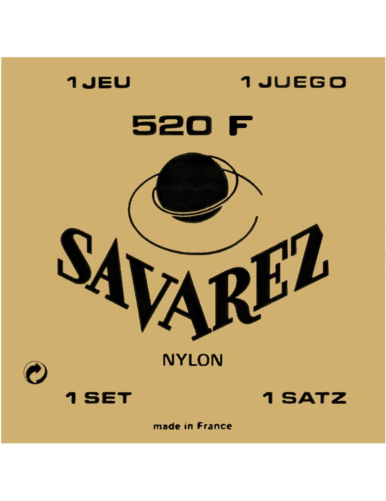 Juego Savarez Clásica Carta Roja 520-F (3ª entorchada)