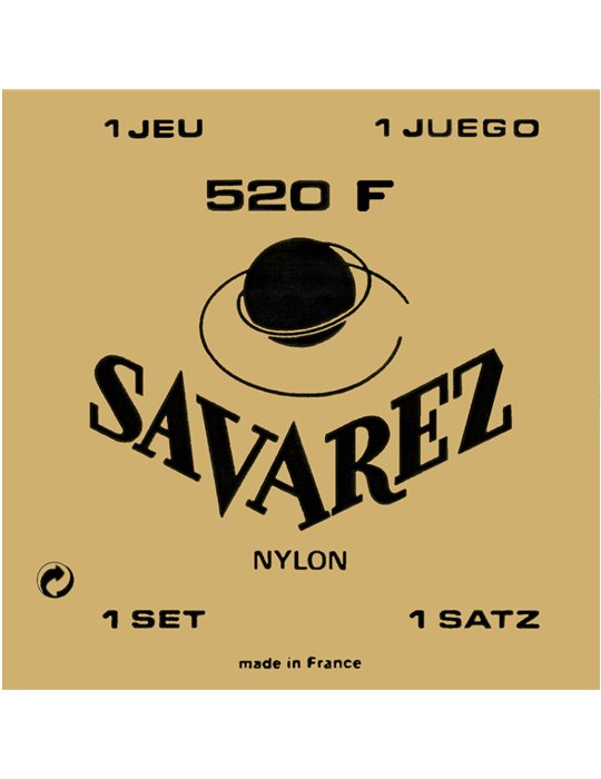 Juego Savarez Clásica Carta Roja 520-F (3ª entorchada)