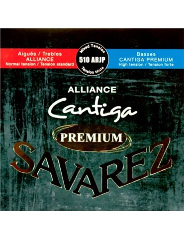 Juego Savarez Alliance Cantiga Premium Roja/Azul Clasica 510-ARJP