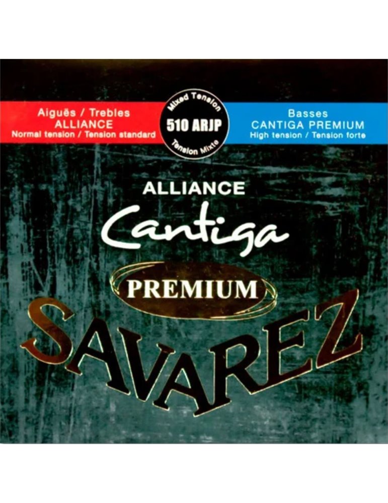 Juego Savarez Alliance Cantiga Premium Roja/Azul Clasica 510-ARJP