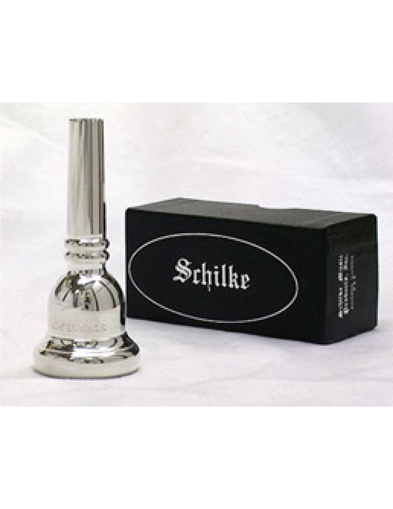 Boquilla Schilke Trombón Bajo Tubería Ancha 55-58 Plateada