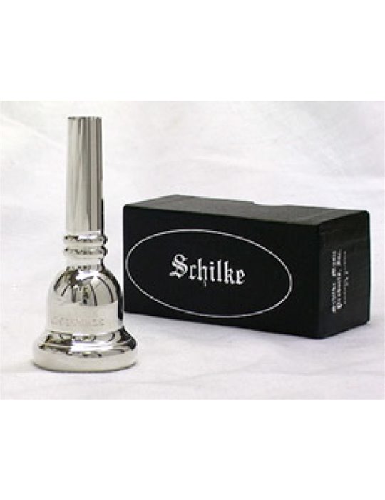 Boquilla Schilke Trombón Bajo Tubería Ancha 55-60 Plateada