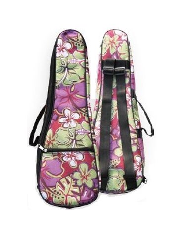 Funda Ukelele Soprano Woodi WUC-21-PF Floral Verde