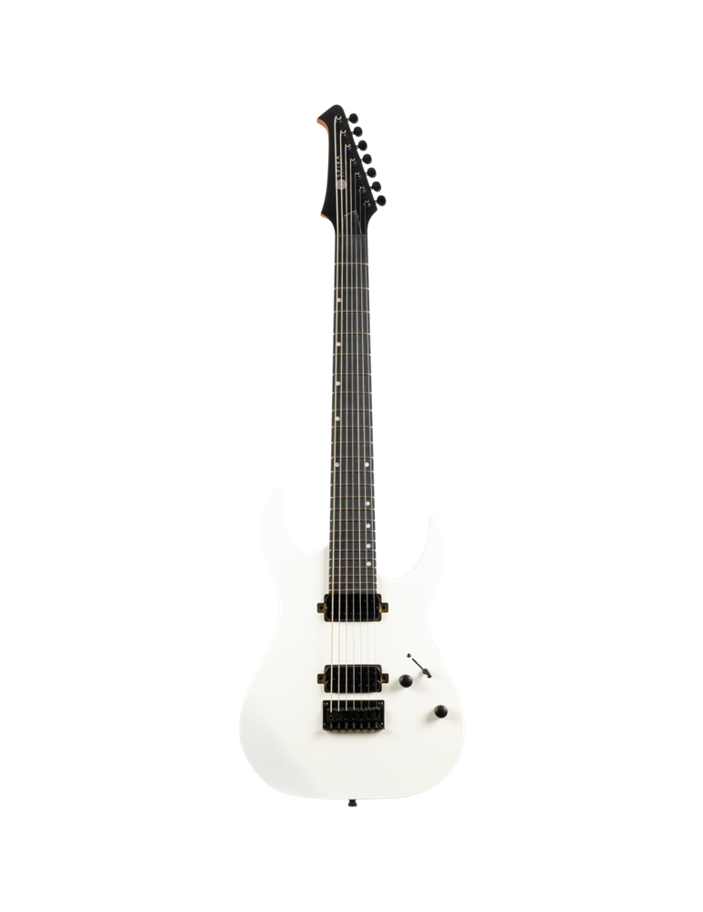 Guitarra Eléctrica Spira 7 Cuerdas S407-MWH Satin White