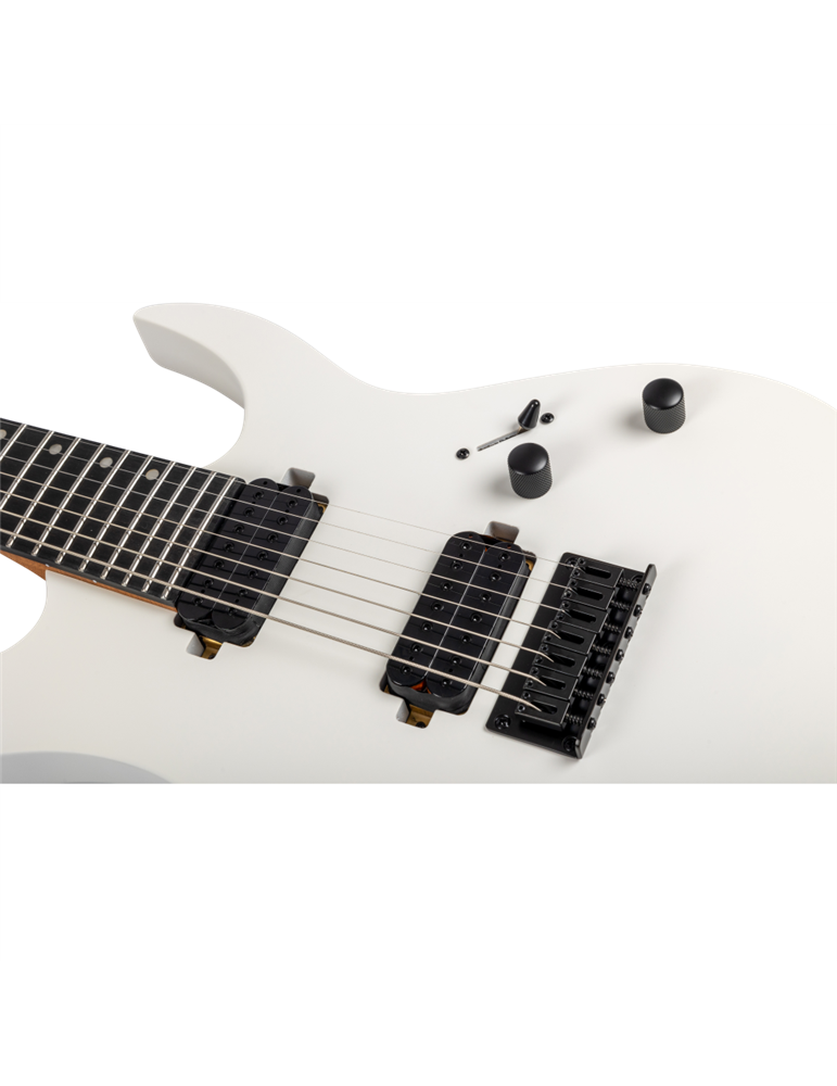 Guitarra Eléctrica Spira 7 Cuerdas S407-MWH Satin White