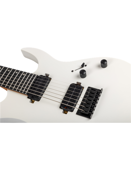 Guitarra Eléctrica Spira 7 Cuerdas S407-MWH Satin White