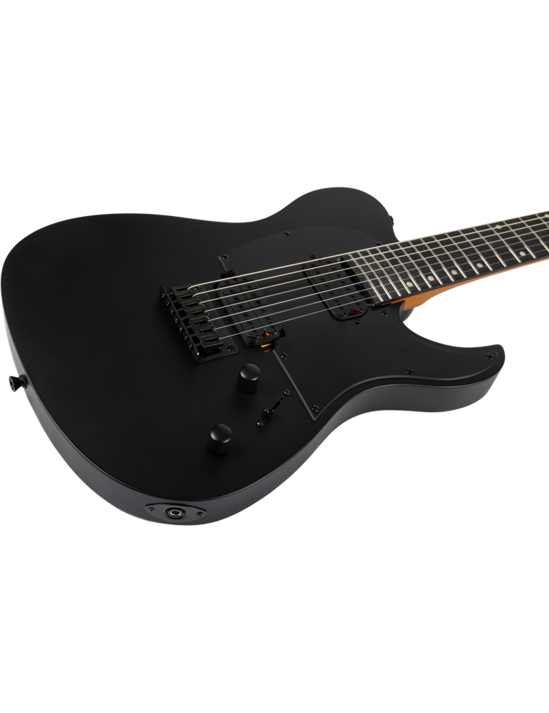 Guitarra Eléctrica Spira 7 Cuerdas T407-MBK Satin Black