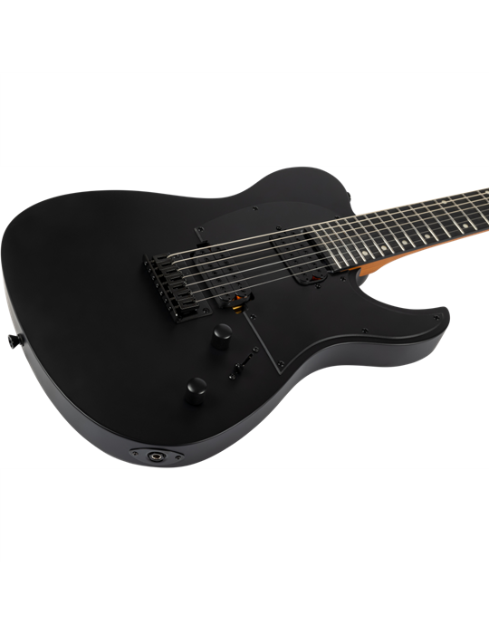 Guitarra Eléctrica Spira 7 Cuerdas T407-MBK Satin Black
