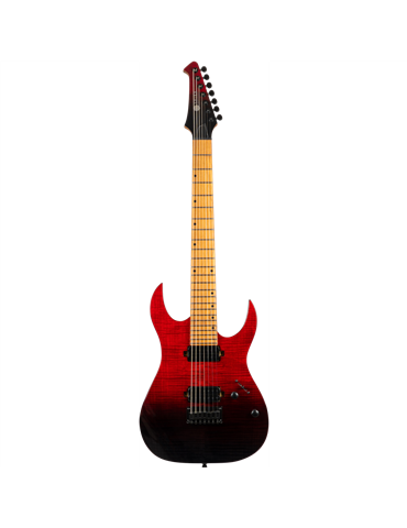Guitarra Eléctrica Spira 7 Cuerdas S457-TRD Transparent Red