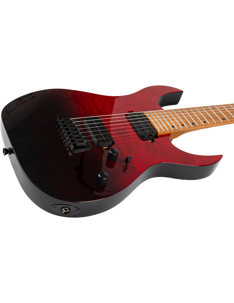 Guitarra Eléctrica Spira 7 Cuerdas S457-TRD Transparent Red