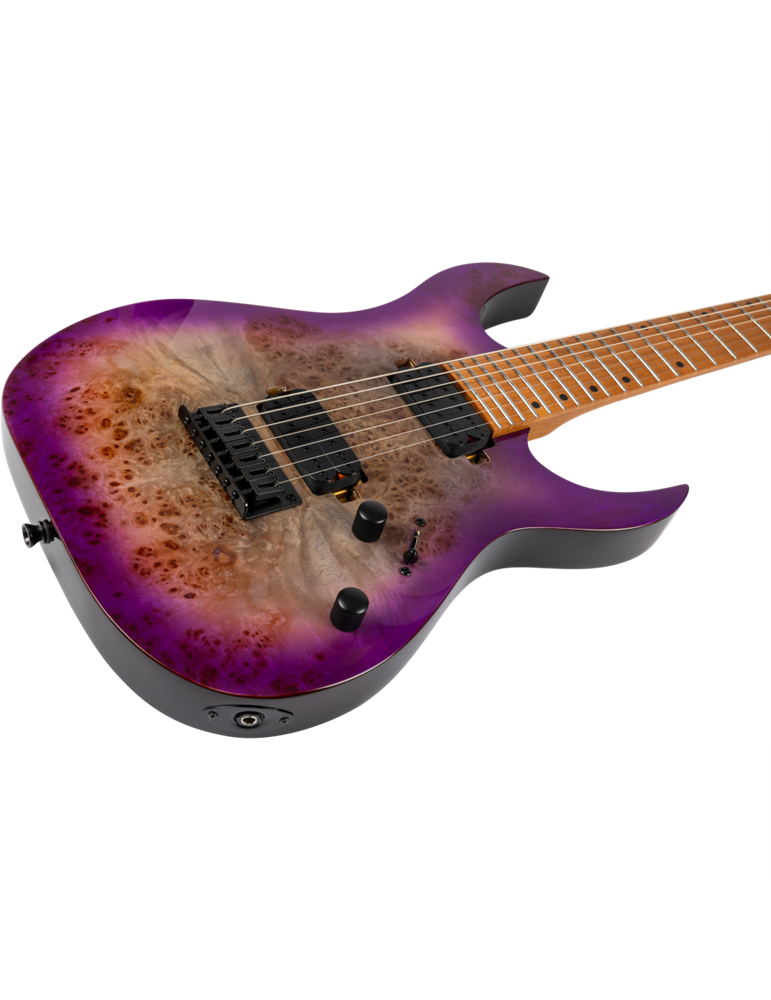 Guitarra Eléctrica Spira 7 Cuerdas S457-TPP Transparent Purple