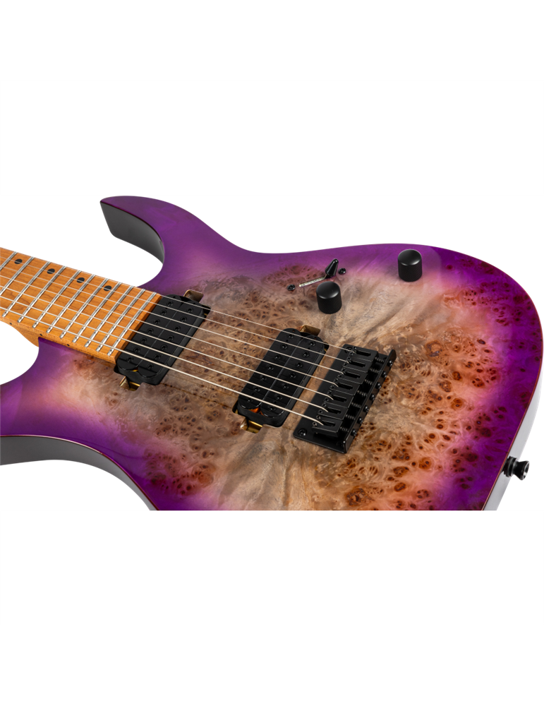Guitarra Eléctrica Spira 7 Cuerdas S457-TPP Transparent Purple