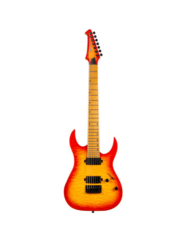 Guitarra Eléctrica Spira 7 Cuerdas S507-QFB Fireburst