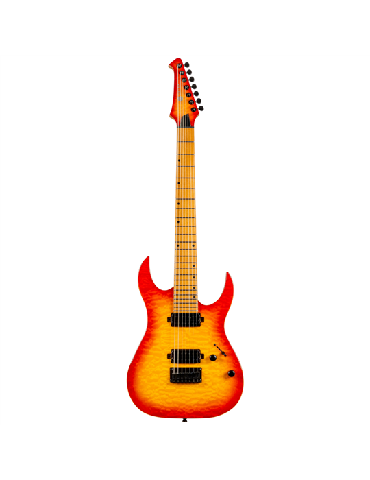 Guitarra Eléctrica Spira 7 Cuerdas S507-QFB Fireburst