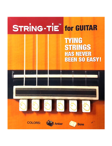 Juego 6 cubos String Tie Guitarra Clásica TSTGW Blanco 2