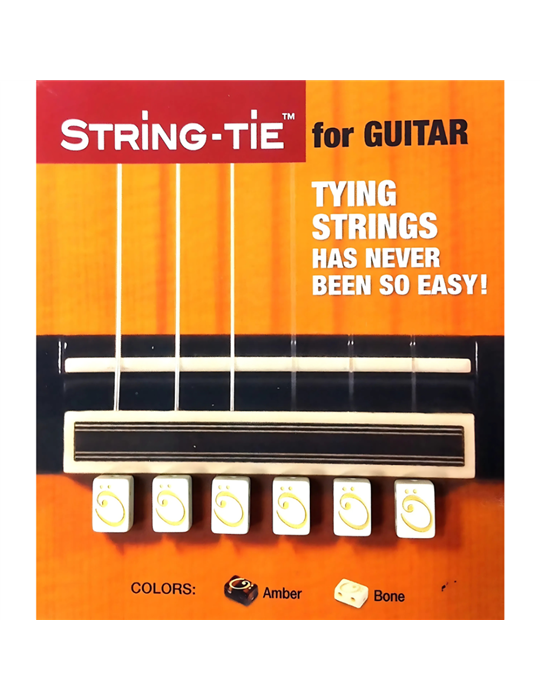 Juego 6 cubos String Tie Guitarra Clásica TSTGW Blanco