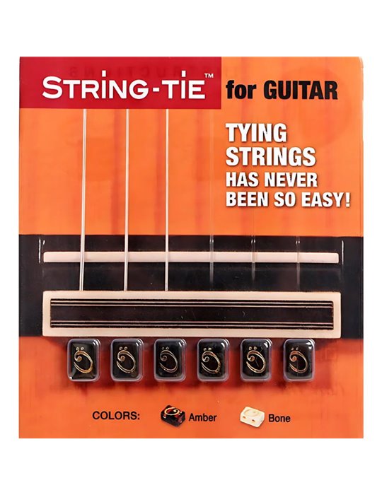 Juego 6 cubos String Tie Guitarra Clásica TSTGB Negro