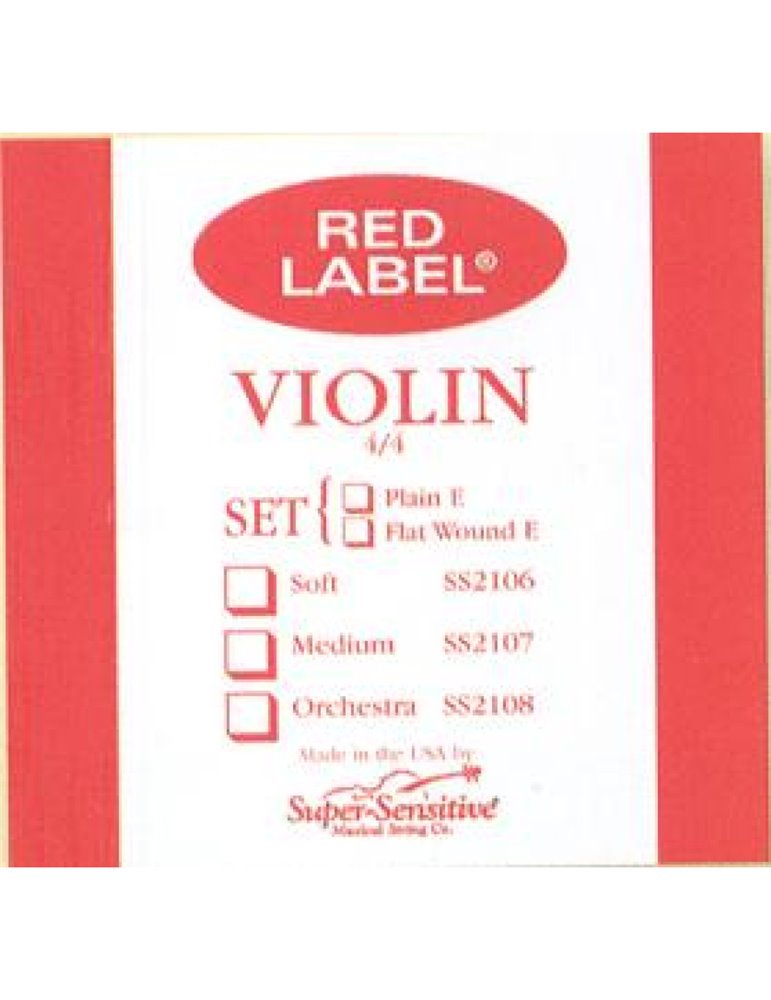 Juego Violín Super-Sensitive Red Label 210 1/4