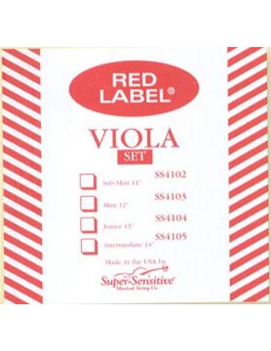 Juego Viola Super-Sensitive Red Label 410