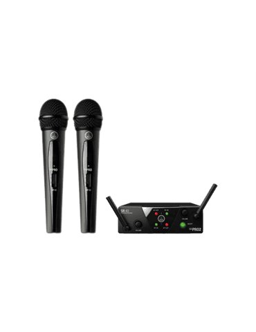 Sistema inalámbrico UHF Vocal Band US25A/C con 2 micrófonos y receptor 2