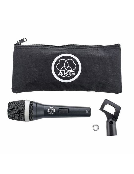Micrófono Dinámico D5S con Conmutador Patrón Polar Cardioide