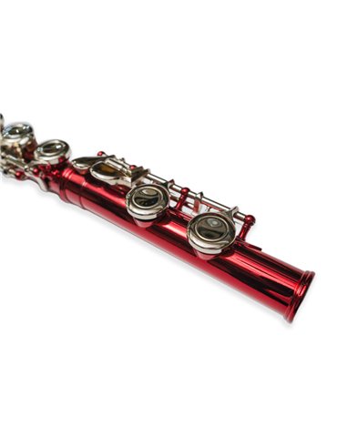 Flauta Travesera Taylor Collins TCFL-538RD Platos Cerrados Roja 2