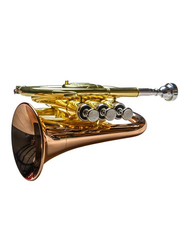 Trompeta  Pocket Taylor Collins TCPTR-36 Lacada/Oro rosa 2