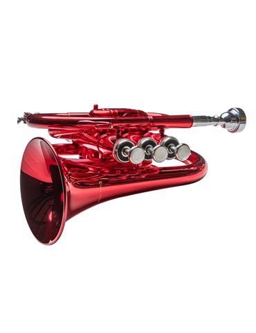 Trompeta  Pocket Taylor Collins TCPTR-13 RD Roja en Sib 2
