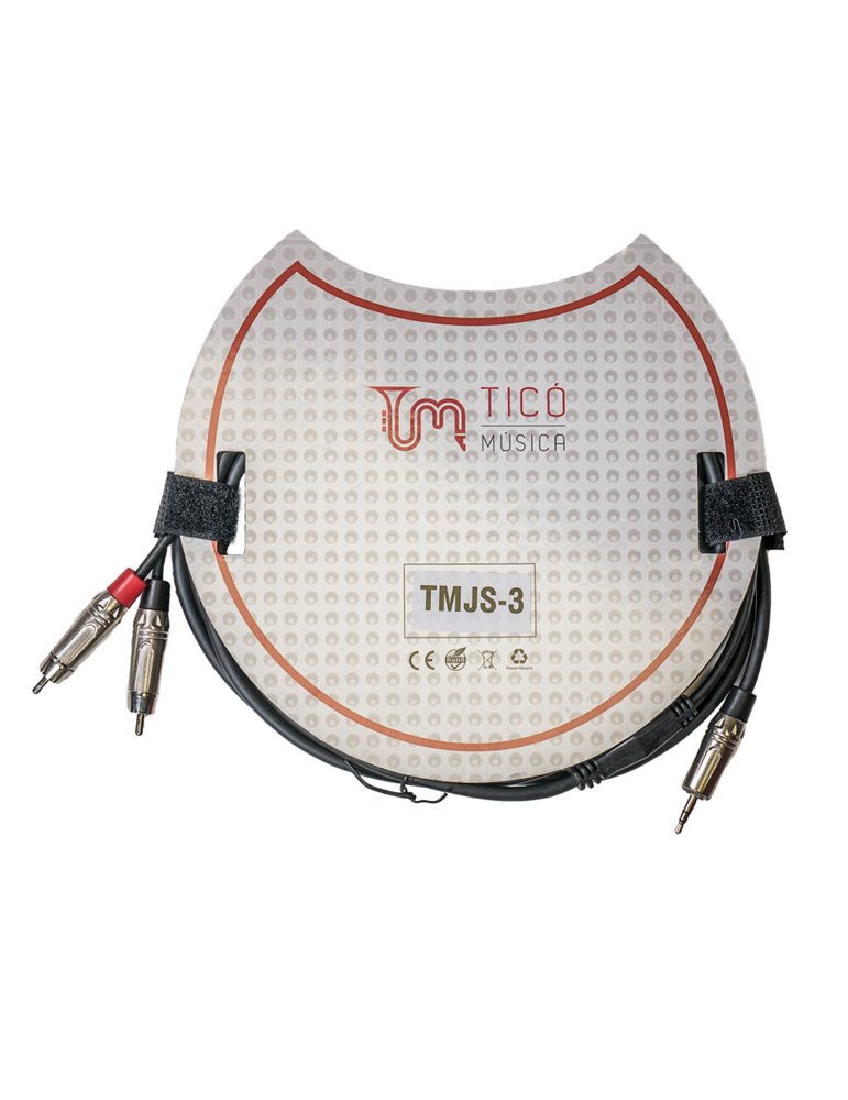 Cable Mini Jack Stereo-2 RCA TCM TMJS-3 3 Metros