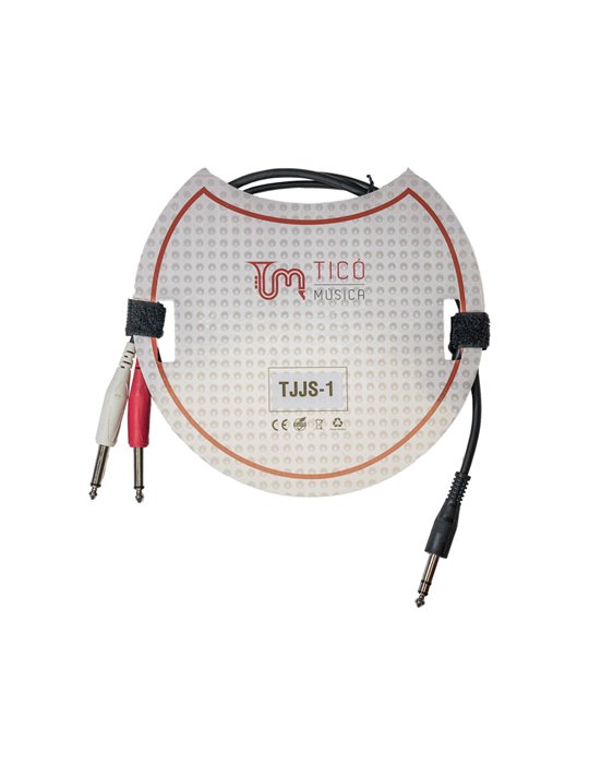 Cable Jack Stereo-2 Jack Mono TCM TJJS-1 1 metro